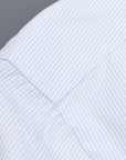 Finamore Milano shirt light blue graph check Collo Eduardo