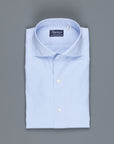 Finamore Milano shirt Eduardo collar fine oxford blue