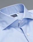 Finamore Milano shirt Eduardo collar fine oxford blue