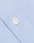 Finamore Milano shirt Eduardo collar fine oxford blue