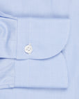 Finamore Milano shirt Eduardo collar fine oxford blue