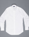 Finamore Milano shirt collo Eduardo white poplin Alumo Voyage