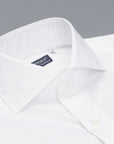 Finamore Milano shirt collo Eduardo white poplin Alumo Voyage