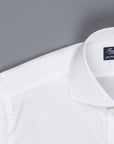 Finamore Milano shirt collo Eduardo white poplin Alumo Voyage