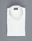 Finamore 'Traveller' Shirt Milano Fit Collar Eduardo White Alumo twill