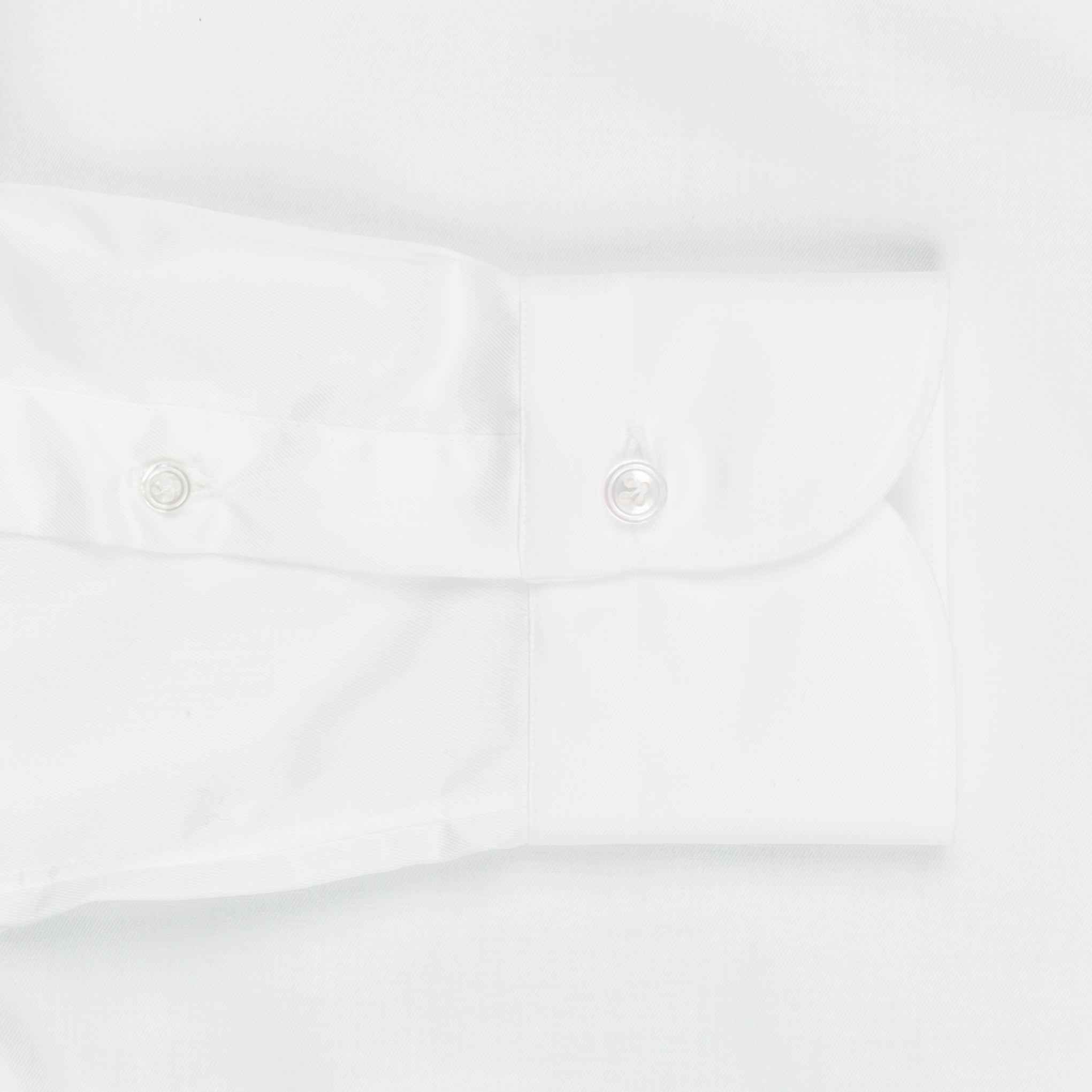 Finamore &#39;Traveller&#39; Shirt Milano Fit Collar Eduardo White Alumo twill
