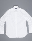 Finamore Napoli Shirt Collar Eduardo White Alumo Voyage poplin