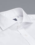 Finamore Napoli Shirt Collar Eduardo White Alumo Voyage poplin