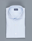 Finamore Napoli shirt Eduardo collar Light blue hairline