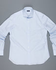 Finamore Napoli shirt Eduardo collar Light blue hairline