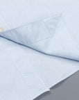 Finamore Gaeta shirt Sergio collar brushed oxford blue