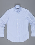 Finamore Tokyo Shirt Sergio Collar Fine Oxford Midblue