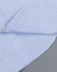 Finamore Gaeta Shirt Sergio Collar Fine Oxford Midblue