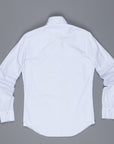 Finamore Tokyo Shirt Sergio Collar Loose Weave Blue