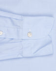 Finamore Tokyo Shirt Sergio Collar Fine Light Blue Puppytooth
