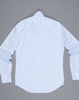 Finamore Tokyo Shirt Sergio Collar Fine Light Blue Puppytooth