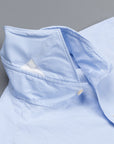 Finamore Tokyo Shirt Sergio Collar Fine Light Blue Puppytooth