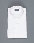 Finamore Gaeta Fit Collo Lucio in Voyage cotton by Alumo white