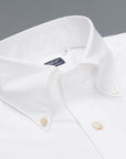Finamore Gaeta Fit Collo Lucio in Voyage cotton by Alumo white