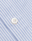 Finamore washed Tokyo shirt Sergio collar oxford Light Blue stripe