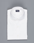 Finamore 'Traveller' shirt Milano fit Collar Eduardo Alumo White poplin