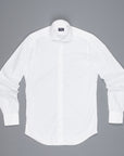 Finamore 'Traveller' shirt Milano fit Collar Eduardo Alumo White poplin