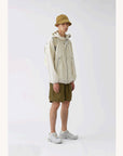 And Wander Ny Taffeta Hiker Shorts Khaki