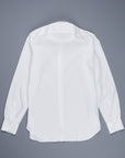 Finamore 'Traveller' Shirt Napoli Fit Collar Eduardo White Alumo twill