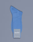 Frans Boone X Pantherella Vale Socks 100% Fil d'Ecosse / Cotton lisle Denim
