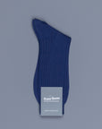 Frans Boone X Pantherella Vale Socks 100% Fil d'Ecosse / Cotton lisle Ocean