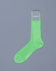 Frans Boone X Pantherella Vale Socks 100% Fil d'Ecosse / Cotton lisle Bright lime