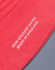 Frans Boone X Pantherella Vale Socks 100% Fil d'Ecosse / Cotton lisle Coral