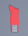 Frans Boone x Pantherella Raynor socks Coral