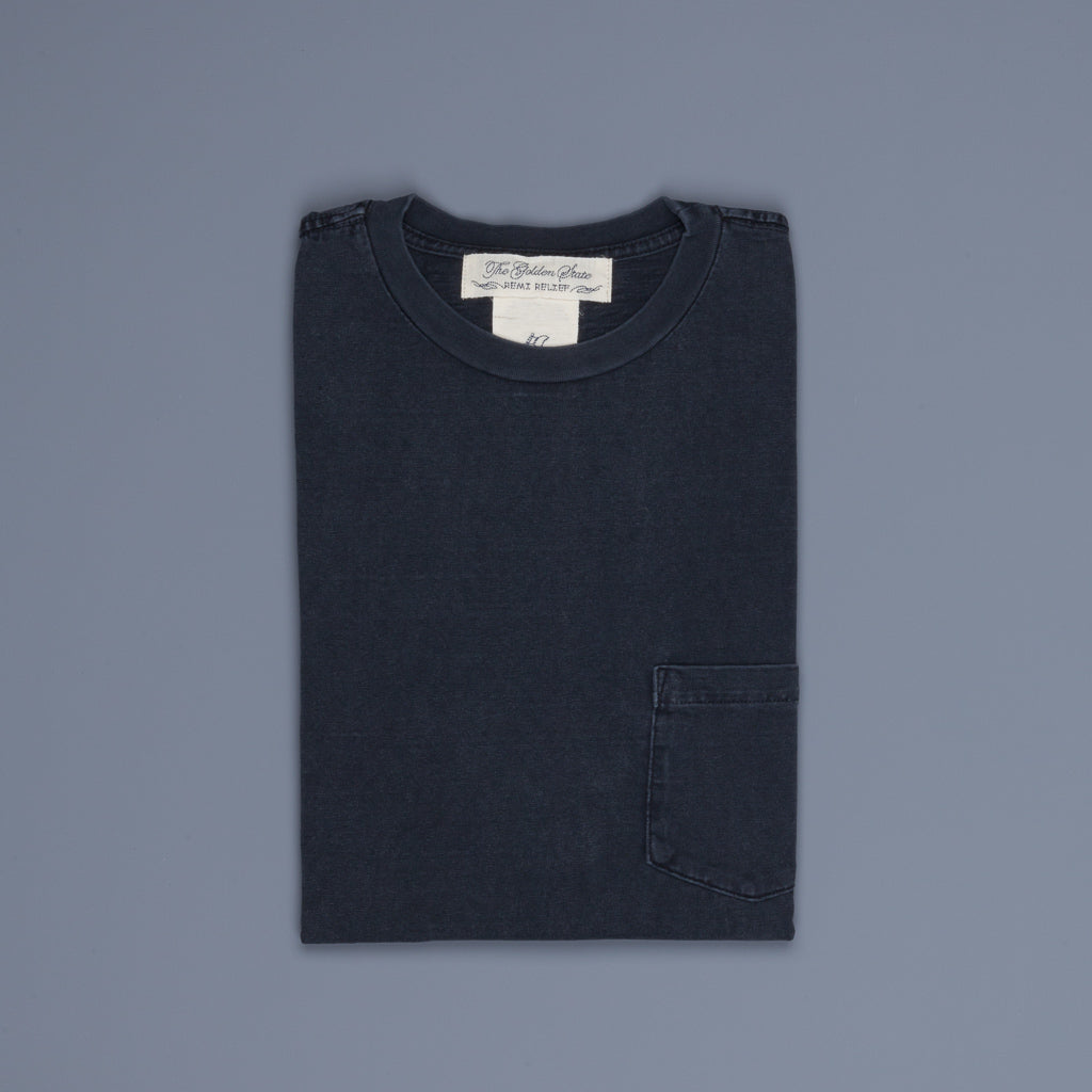 Remi Relief 16G Heavy Cotton Pocket Tee Navy
