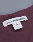 James Perse V Neck Tee Aubergine