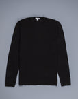 James Perse Dry Touch Jersey L/S Crew Neck Black