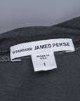 James Perse Dry Touch Jersey L/S Crew Neck Magma