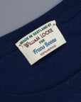 William Lockie x Frans Boone 30 gauge Loro Piana Merino's Crew Neck American Navy