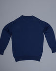 William Lockie x Frans Boone 30 gauge Loro Piana Merino's Crew Neck American Navy