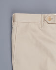 Rota Pantaloni High Rise Regular Fit Cotton Beige Medio
