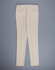 Rota Pantaloni High Rise Regular Fit Cotton Beige Medio