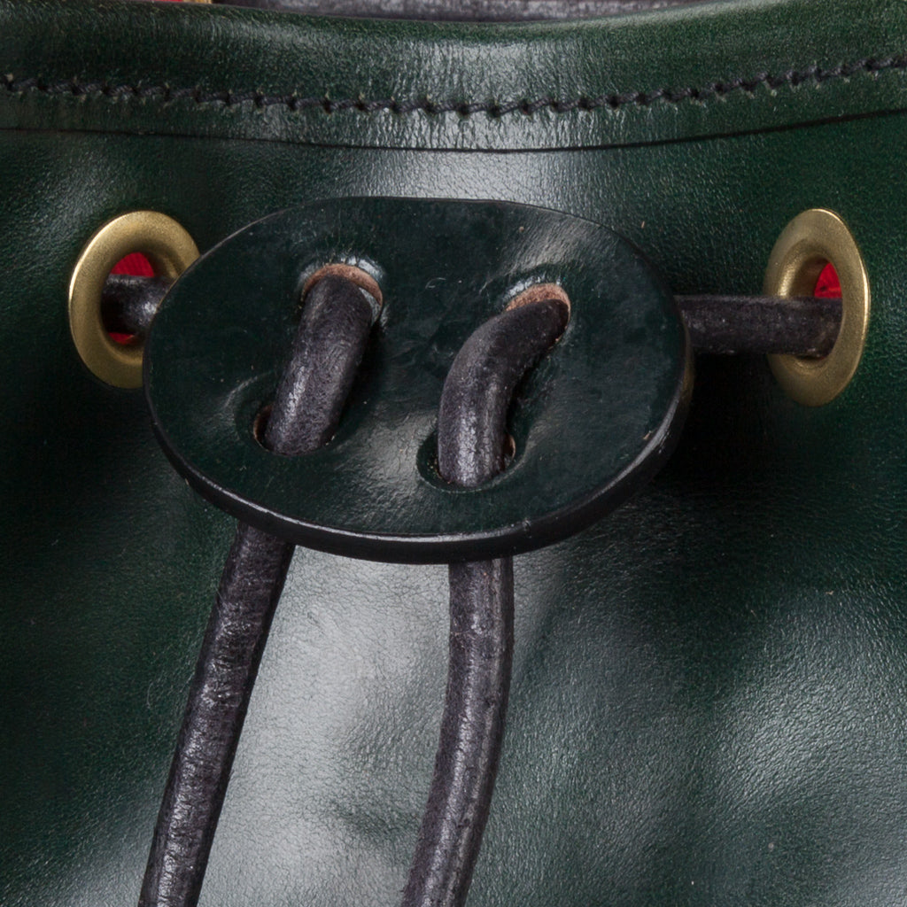 Croots Malton Bridle leather Rucksack Racing Green