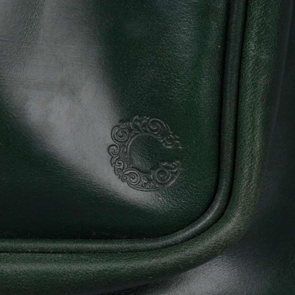 Croots Malton Bridle leather Rucksack Racing Green