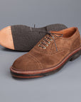 Alden x Frans Boone cap toe in snuff suede on crepe sole