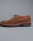 Alden x Frans Boone cap toe in snuff suede on crepe sole