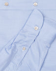 Finamore Milano Leonardo dress button down fine oxford shirt blue