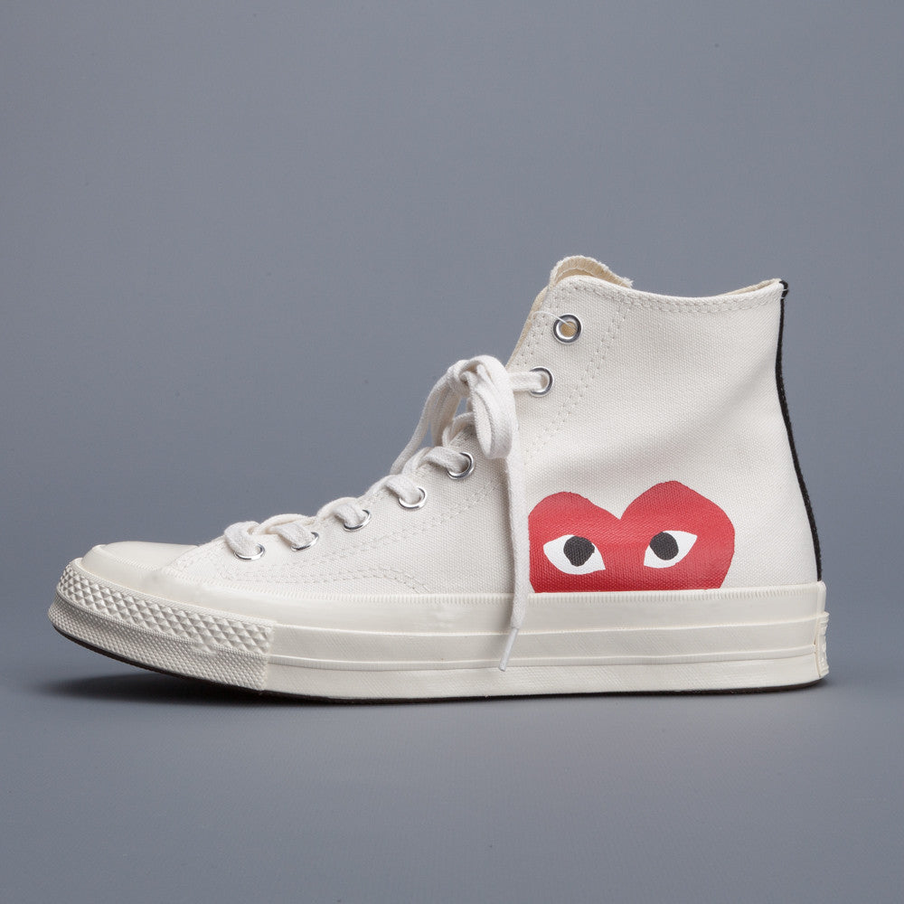 Afslut indsprøjte mandat Comme des Garçons PLAY x Converse Chuck Taylor '70 High in Beige – Frans  Boone Store