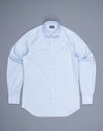 Finamore Milano shirt collo Eduardo jaquard stripe blue