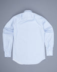 Finamore Milano shirt collo Eduardo jaquard stripe blue