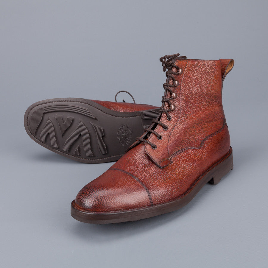 Edward Green Galway in Rosewood country calf grain leather last 64